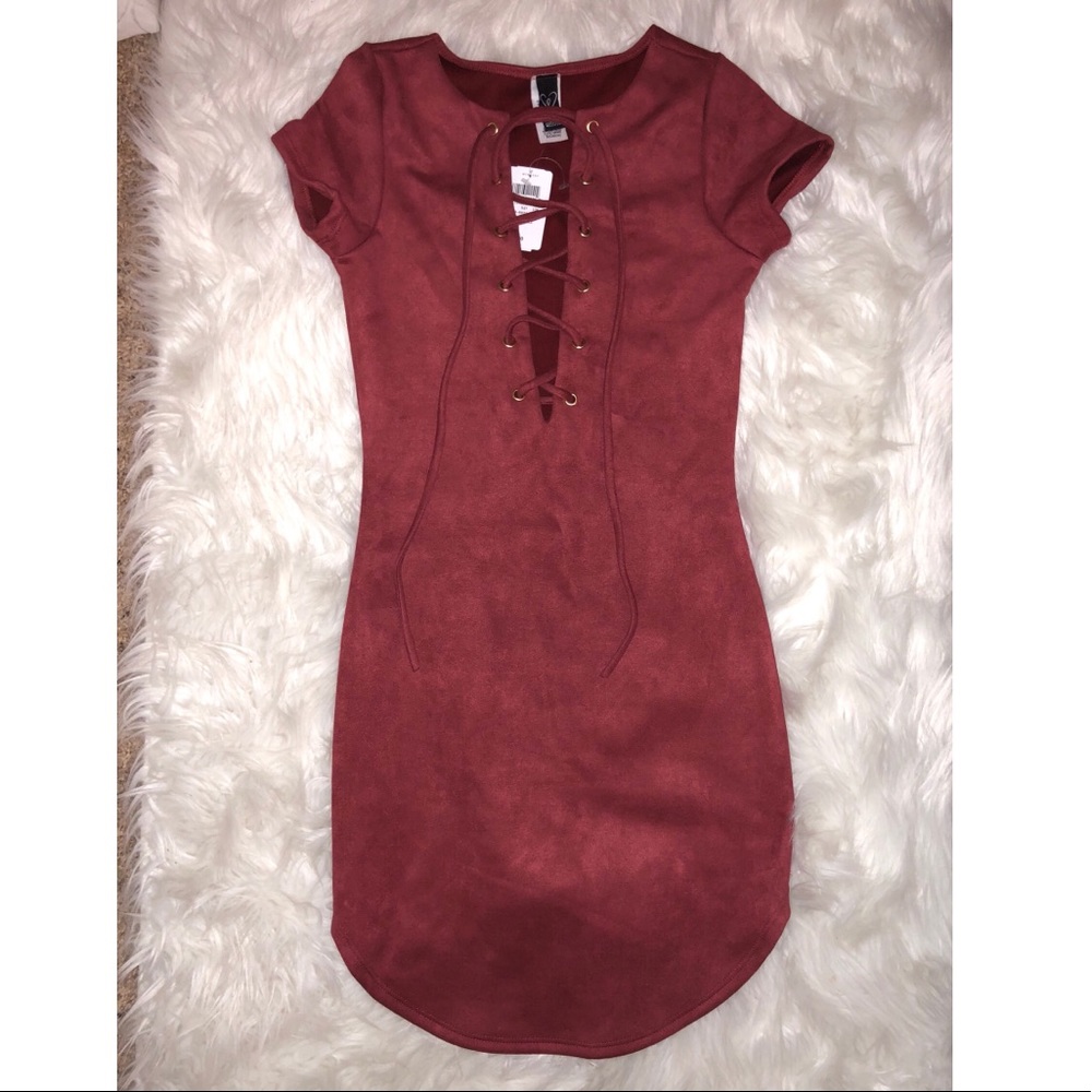Lace up dress